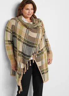 Lang vest met franjes, bonprix