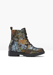Veterboots met een bloemmotief, bonprix