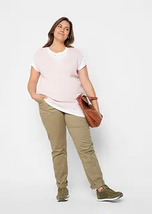 Boxy longshirt, korte mouw, bonprix