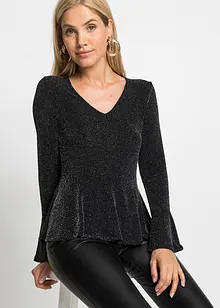 Longsleeve met glitter, bonprix