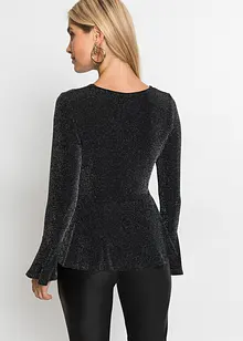 Longsleeve met glitter, bonprix