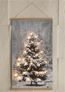 LED canvas schilderij met dennenboom, bonprix