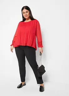 Instapbroek met bandplooien, bonprix