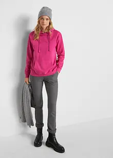 Basic hoodie van zacht frotté, bonprix