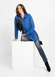 Lange blouse met splitten van soepel vallende viscose, bonprix