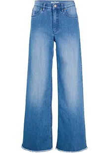 Wide leg stretch jeans high waist, bonprix