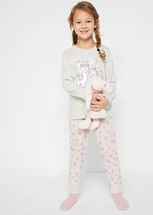 Meisjes pyjama met biologisch katoen (2-dlg. set), bonprix