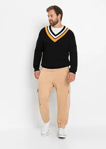 Fijn gebreide trui met V-hals, bonprix