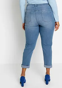 Slim jeans met mid waist, cropped, bonprix