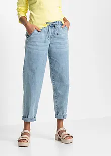 Barrel jeans met mid waist en comfortband, bonprix