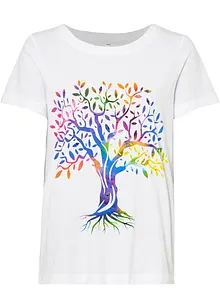 T-shirt met print van biologisch katoen, bonprix