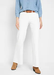 Wide leg stretch jeans mid waist, bonprix