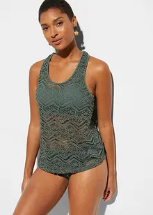 Tankini (2-dlg. set) van kant, bonprix