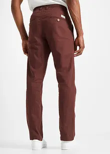 Regular fit chino met linnen, straight, bonprix