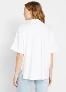 Oversized blouse met halflange mouwen en linnen, bpc bonprix collection