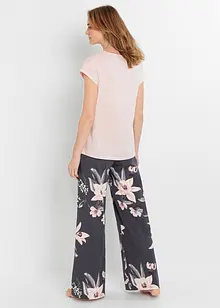Pyjama met wijde broek (2-dlg.), bonprix