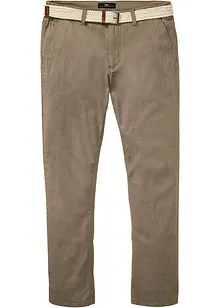 Regular fit stretch chino met rem, straight, bonprix