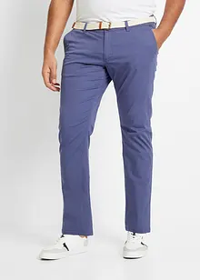 Regular fit chino met comfortband riem, straight, bonprix