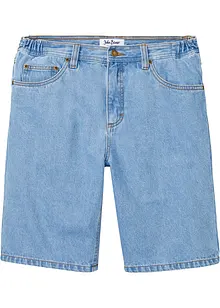 Jeans bermuda met elastiek opzij, classic fit, bonprix