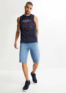 Sweat jeans bermuda met comfort fit, regular fit, bonprix
