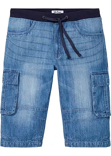 Lange jeans bermuda, loose fit, bonprix