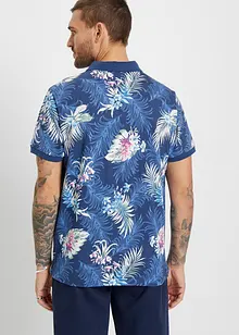 Jersey poloshirt met Hawaï-print, korte mouw, bonprix