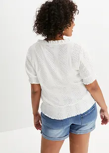 Shirt met broderie anglaise, BODYFLIRT