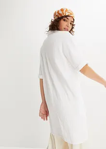 Lange, oversized blouse van mousseline, bonprix