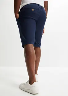 Chino bermuda met linnen en strikkoordjes, regular fit, bonprix