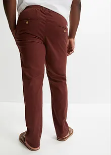 Regular fit chino met linnen, straight, bonprix