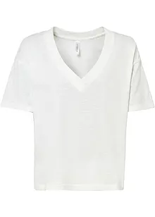 Shirt met diepe V-hals, bonprix