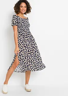 Gedessineerde midijurk van viscose, bonprix