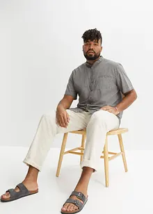 Overhemd in washed out look met korte mouwen, bonprix