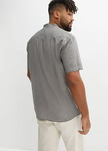 Overhemd in washed out look met korte mouwen, bonprix