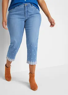 Mid waist 3/4 jeans, straight, bonprix