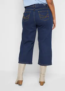 Wide leg jeans mid waist, cropped, bonprix