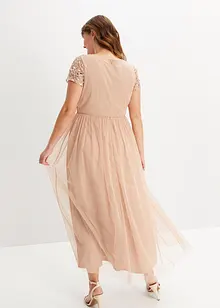 Maxi jurk met pailletten, bonprix