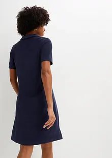 Frotté jurk met polokraag, bonprix