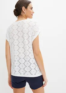 Shirt met broderie anglaise, bonprix