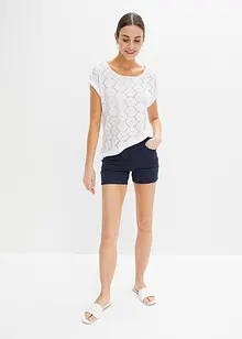 Shirt met broderie anglaise, bonprix