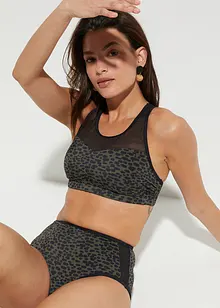 Bralette bikini (2-dlg. set) met transparant inzetstuk, bonprix