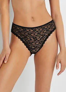 High leg maxislip (set van 3) van gerecycled kant, bonprix