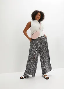 High waist broek met lange splitten, bonprix