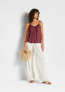 Top met spaghettibandjes van soepele viscose, bonprix