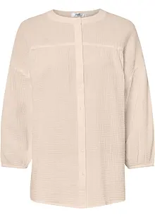 Katoenen blouse van mousseline, 7/8 mouw, bonprix