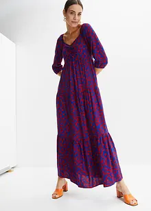 Gedessineerde maxi jurk van soepele viscose, bonprix