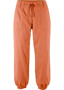 Linnen 3/4 broek met comfortband, loose fit, bonprix