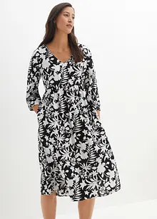 Midi jurk van soepele viscose, bonprix