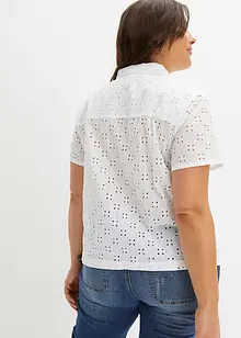 Blouse met broderie anglaise, bonprix