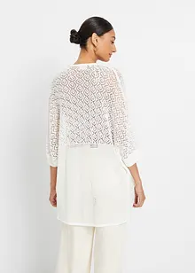 Lang ajour vest, bonprix